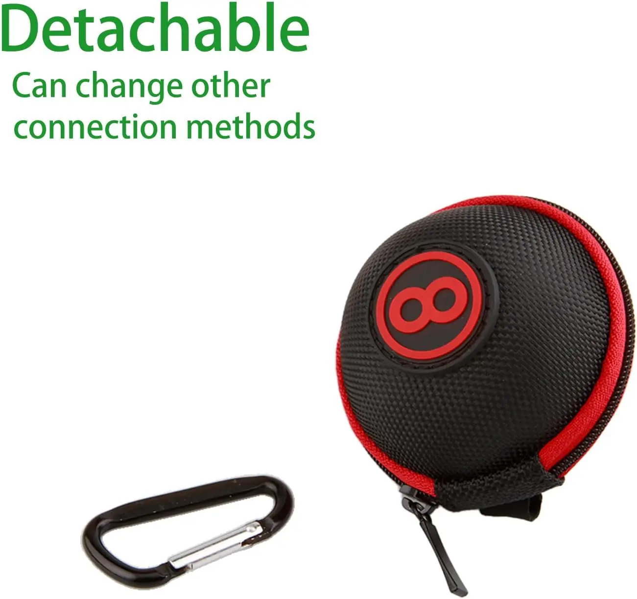 Clip-on Billiard Cue Ball Case  for Billiard Balls Training and Pool 2.24in Billiard Carrying Case Cue Ball Bag bowling Bag