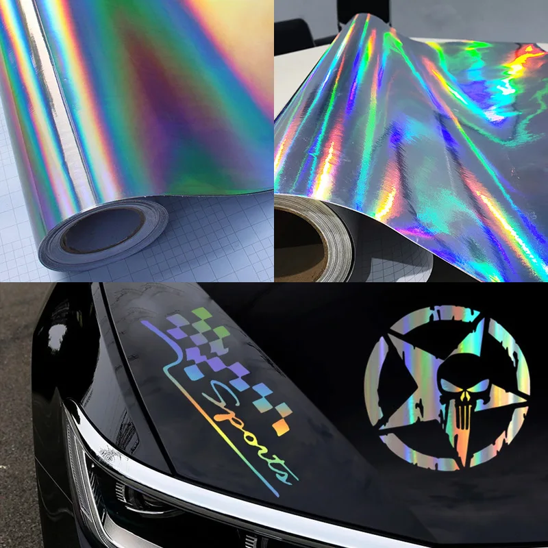 Flexography Factory Hot Eco Solvent Holographic Laser Printing Vinyl Self Adhesive Vinyl Inkjet Rainbow Advertising Film