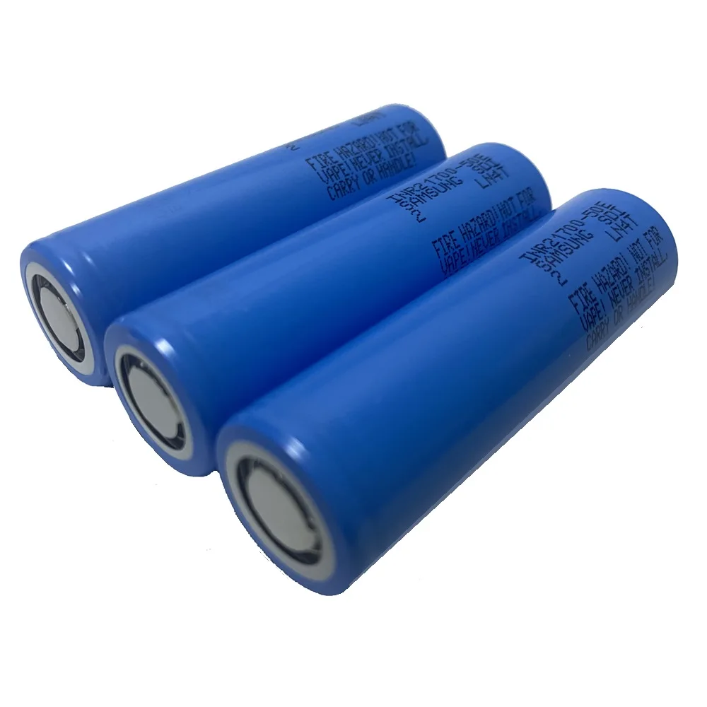 high energy cylindrical rechargeable 21700 battery INR21700 50e 50g 5000mah 3.7V 18.2wh cell for robot