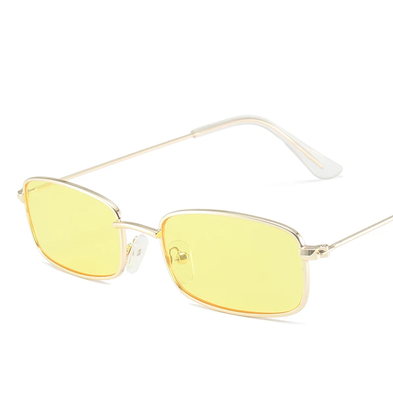 Fashion square small frame sunglasses metal frame small glasses