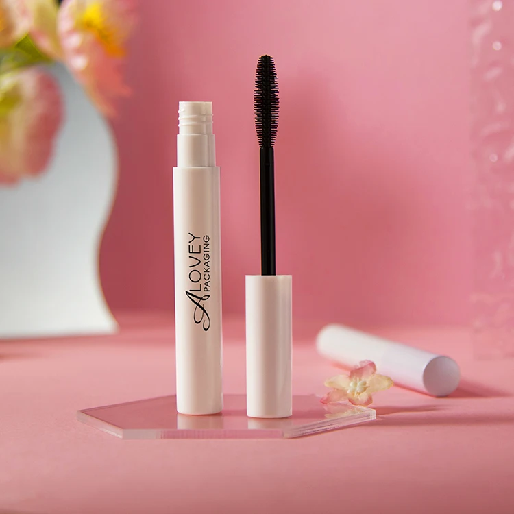 Wholesale High Quality New Design Mascara Tube With Wand White Empty Mascara Bottle With Big Brush