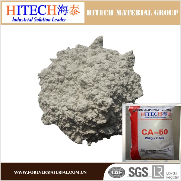 LCC-50 China High Alumina Low Cement Castable For Iron Steel Ladle Channel Furnace