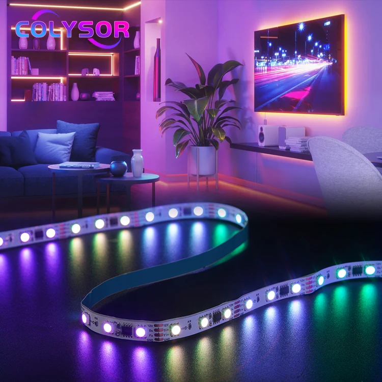 Morden популярное украшение SMD2835 12 В ТВ WIFI De Alexa 5 15 20 30 Metros неоновый RGB Tiras Luces led