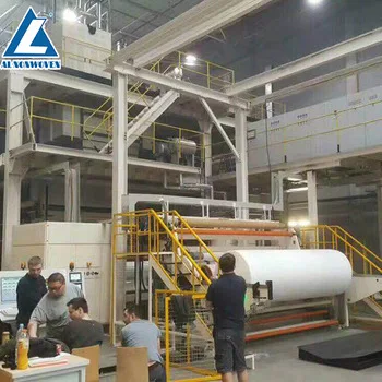 1600mm SMS spunbond  Nonwoven Fabric making machine / spunbond Nonwoven Fabric Production Line for Baby Diaper and Mask Making