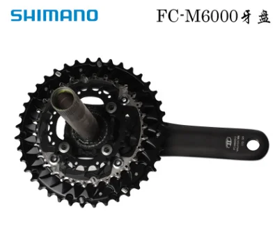 
Shimano DEORE MTB FC-M6000 Bike Crankse 3x10, 40-30-22T 170 mm Including Bottom Bracket BB52 Bicycle Crank Set 