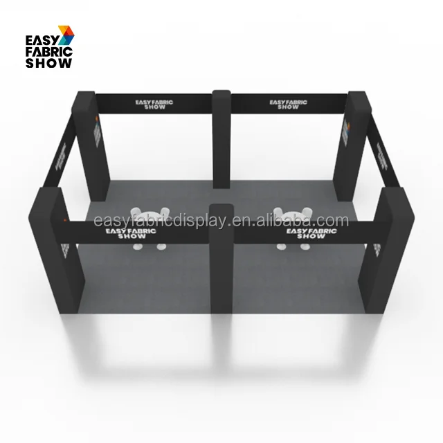 Modular Expo tradeshow fabric backdrop light box pop up counter display stand ceiling banner equipment exhibition booth display