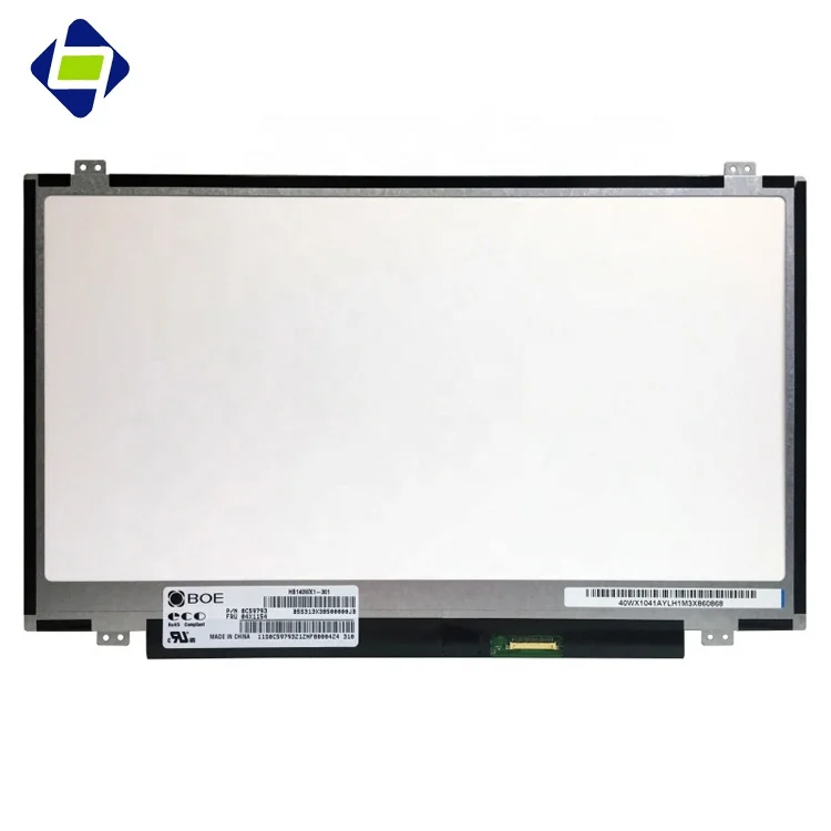 High quality BOE HB140WX1-301 matte 1366x768 eDP laptop lcd 14 inch 30 pin screen