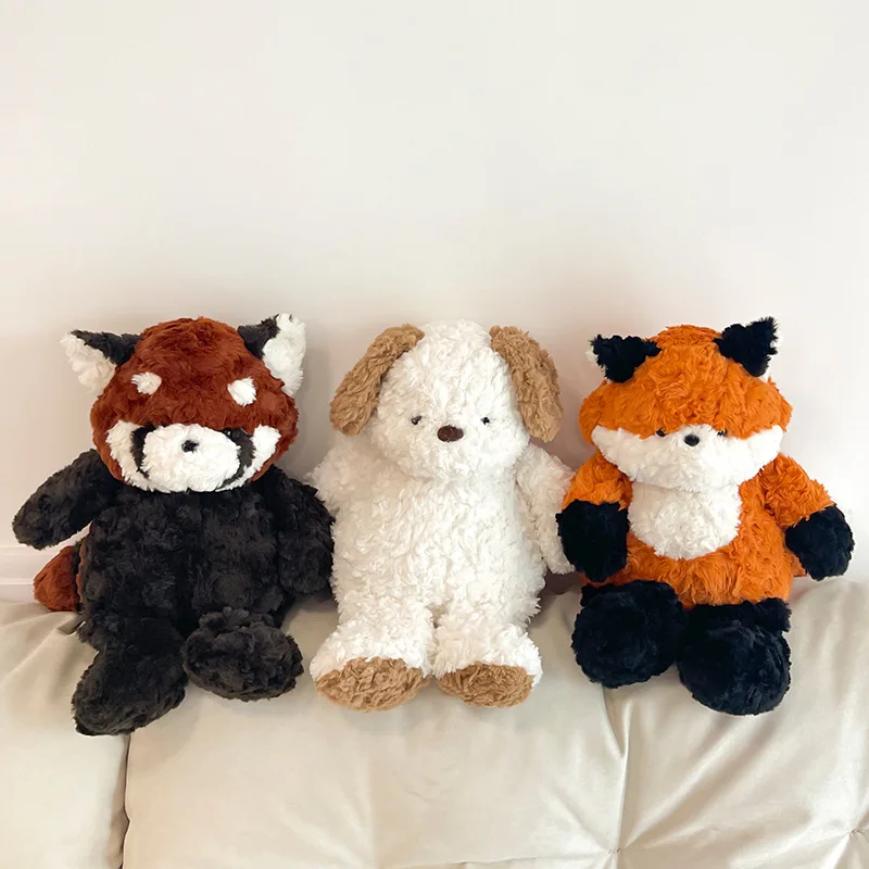 Cute Furry Fox Dog Red Panda Stuffed Animal Plush Doll Toy Home Decor Plush Toy