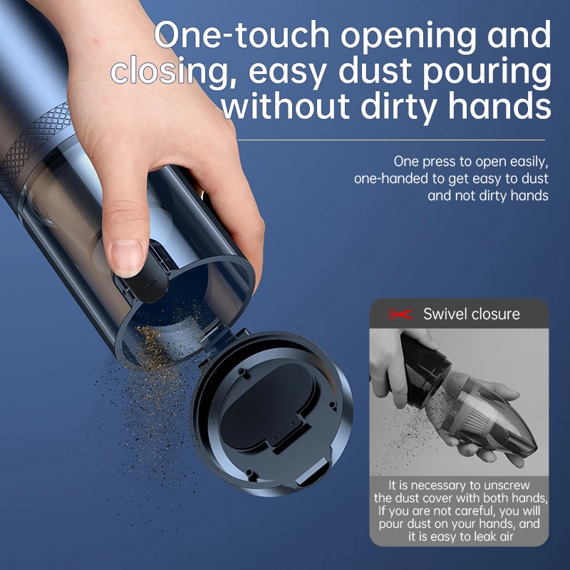 Powerful Wireless Vacuum Cleaner Portable Car Vaccum Cleaner Handheld Mini Aspiradora for Home Dust Collector