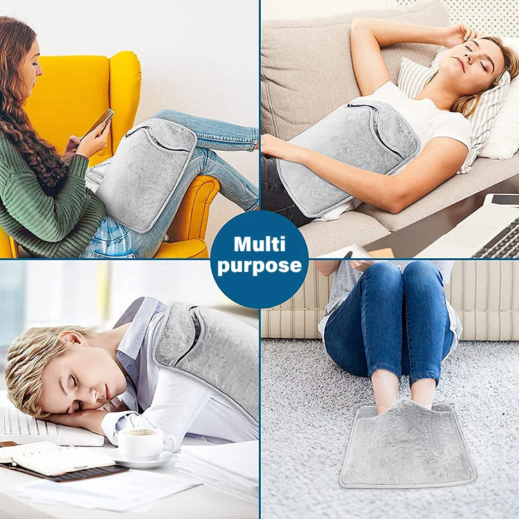 Multifunction Foot Warmer Heating Pad 50W Safety Washable Timing function Feet Warmer for Women Men Electric Heated Foot Warmer