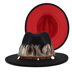 2021 Fashion Design Wholesale  Felt  Women Wide Brim Wool Fedora Hat