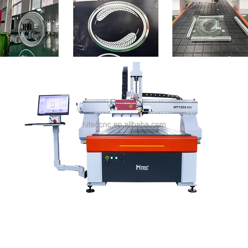 High configuration mirror laser sandblasting machine with 1500*3000 1300*2500mm working size table and industrial water chiller