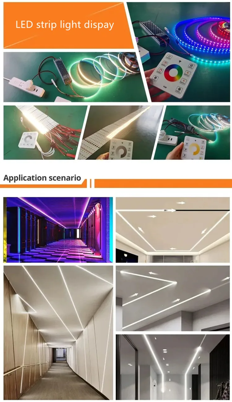 led strip light with touch sensor switch smart strip lights APP control cool white running water led strip lights