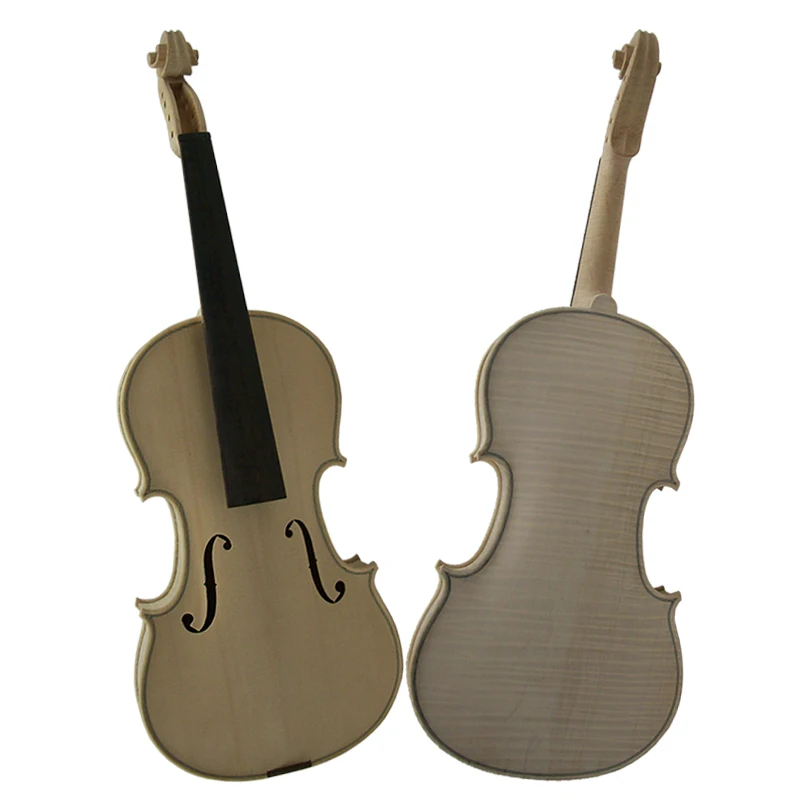 China Wholesale solid professional unvarnished violin kits with free carton