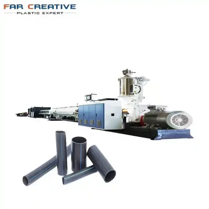 FAR CREATIVE 400mm HDPE pipe manufacturing machine PE pipe making process machine