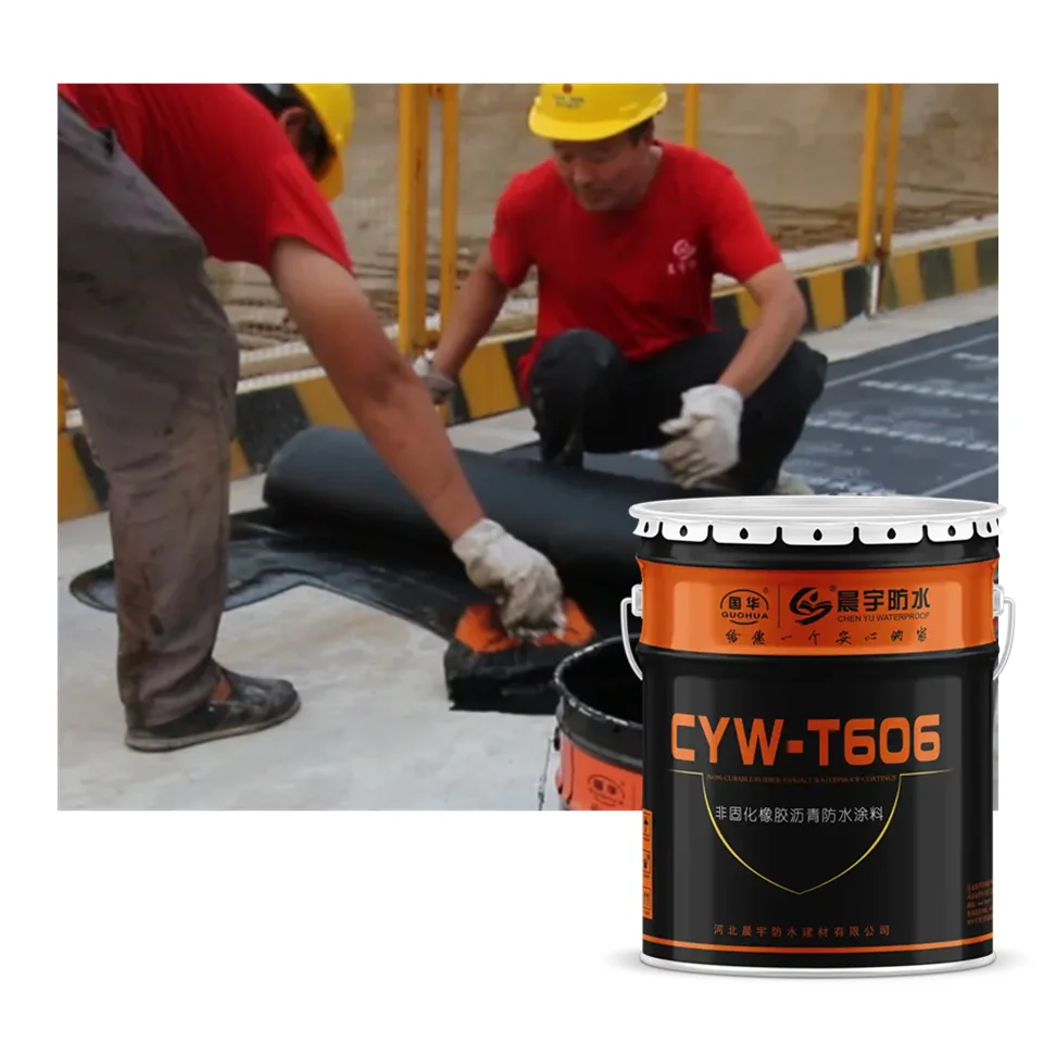 Black Asphalt coating roof Non-curing Liquid Rubber Waterproof Coating For Membrane Non Curing Paint Waterproof Coating