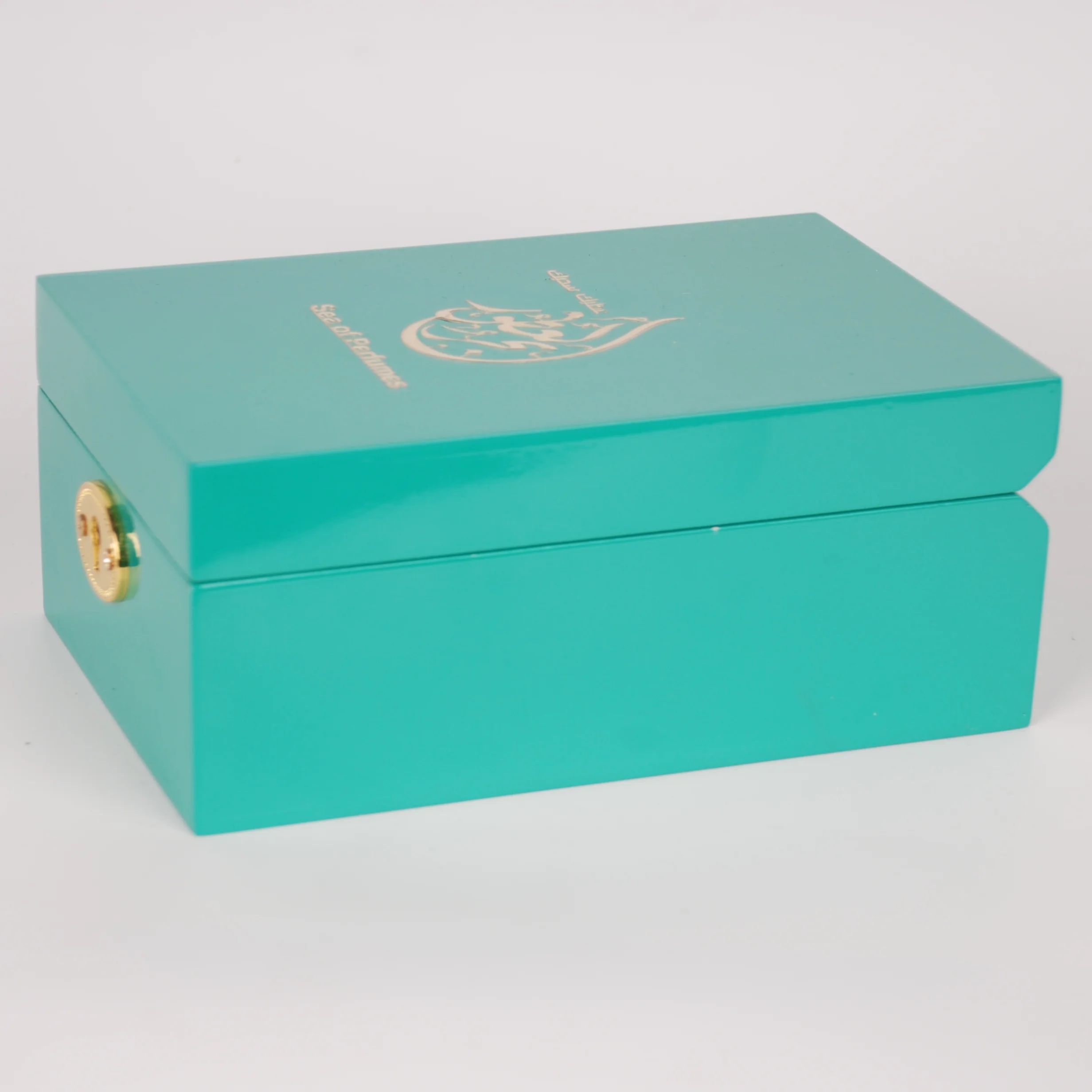 New Arrival Gift Oud Wooden Case Luxury In Malaysia Green Perfume Box Packaging