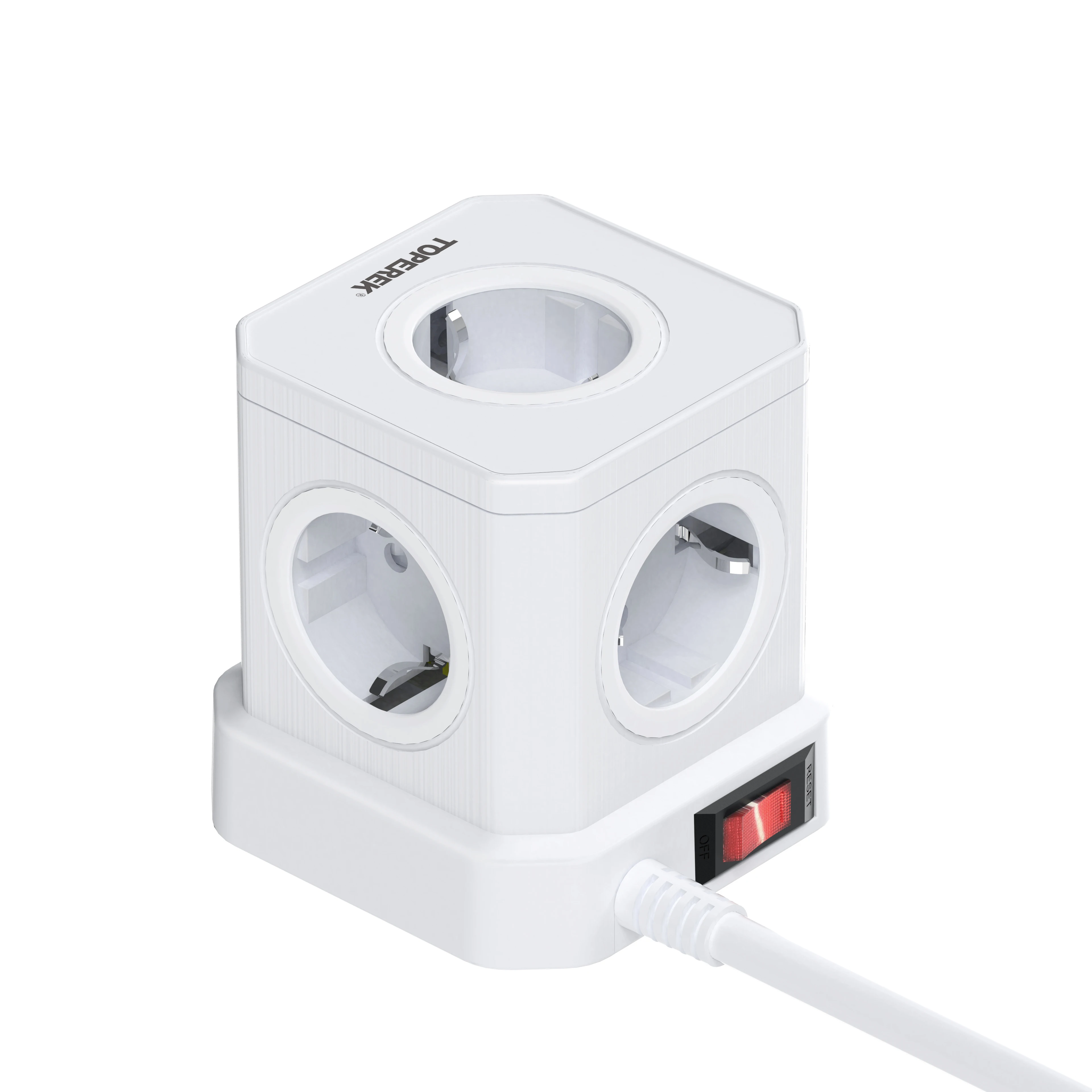 High Quality Desktop Power Smart Office Cube Tower Socket EU Power Outlet with PD fast charging