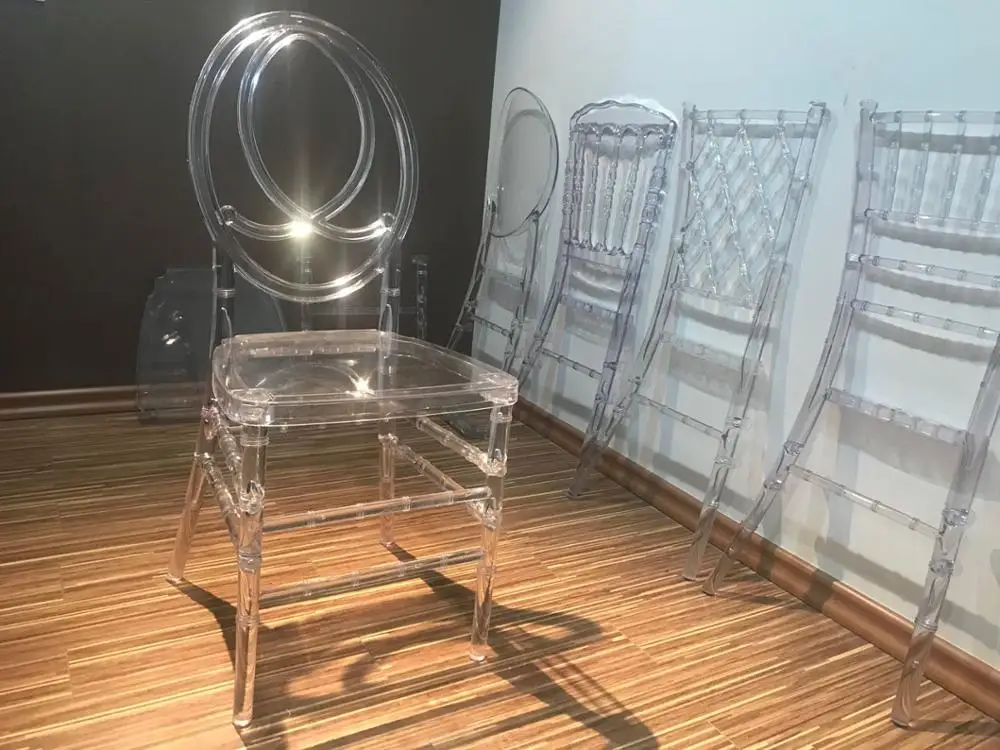 China Wholesale cheap Wedding Clear PC Silla acrylic tiffany chiavari phoenix resin chair