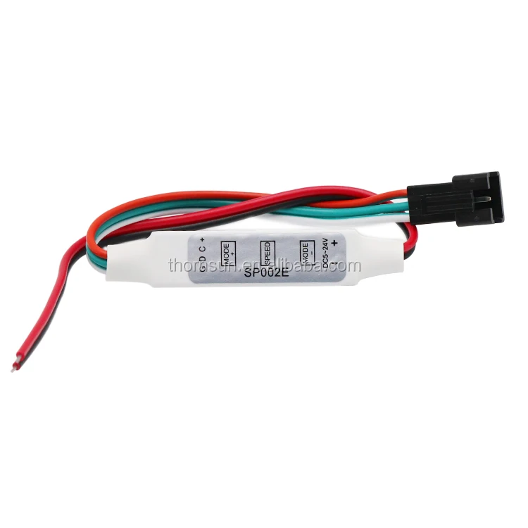 DC5V-24V 3 keys Mini led Pixel RGB Controller SP002E for addressable led pixel ring madrix Strip