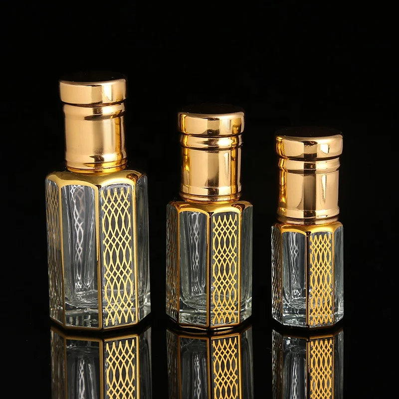 CJ-Горячая распродажа! Арабские декоративные пустые парфюмерные масла объемом 3 мл 6 12 стеклянная