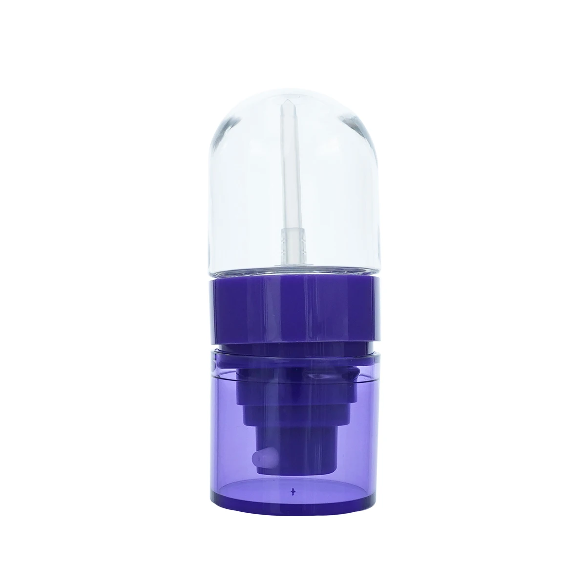 High Quality One Box of 7 Pieces 30ml Cosmetic Empty Purple Can be Placed Upside Down Plastic Lotion Bottle with Pump