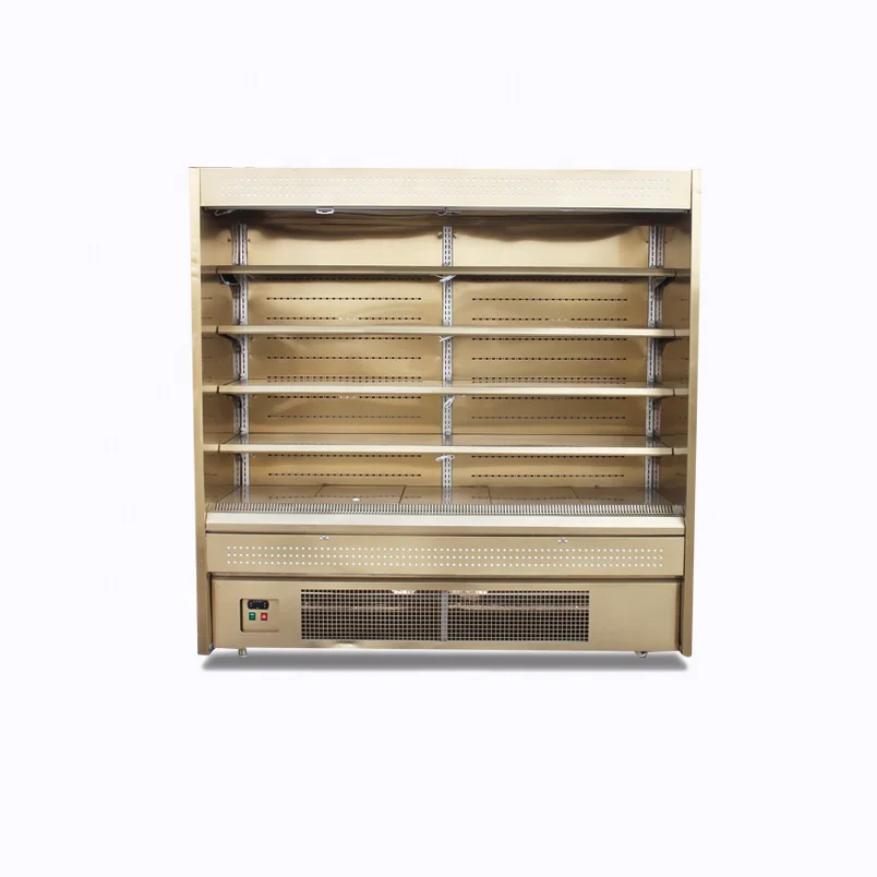 Supermarket Refrigerated Fruit Vegetable Fridge multideck open chiller