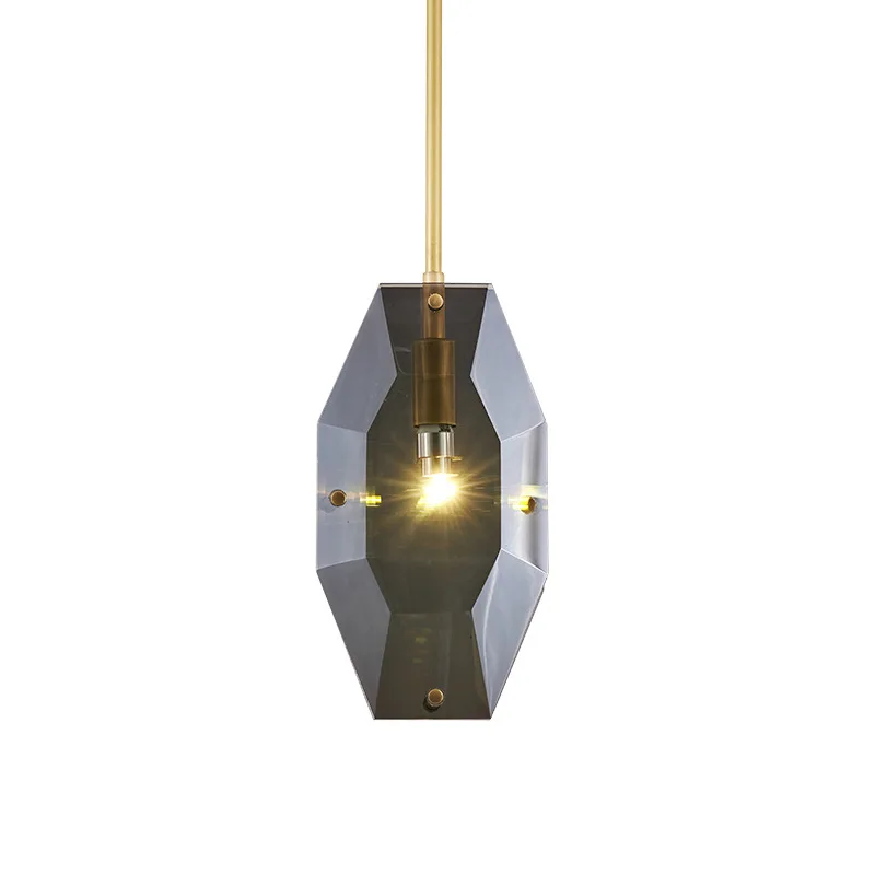 European Modern Copper Pendant Light LED Source Small Size for Garden Corridor Dining Bar Bedroom Decor E27 Base