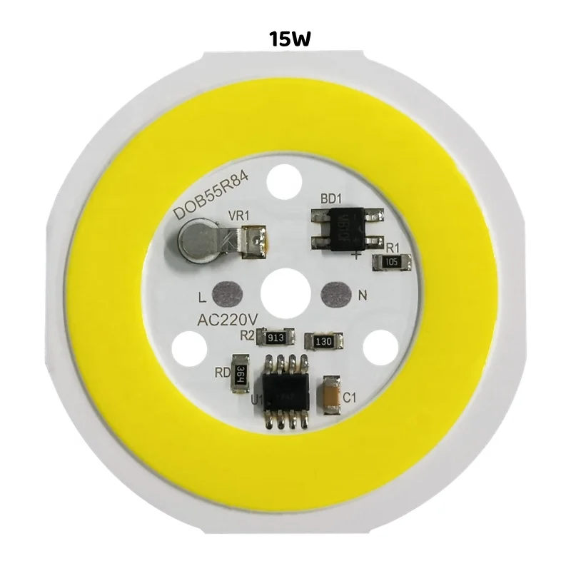 Newspectrum LED Light Chip 220V 15W LED COB With Driver White COB LED Bulb Components AC COB Module