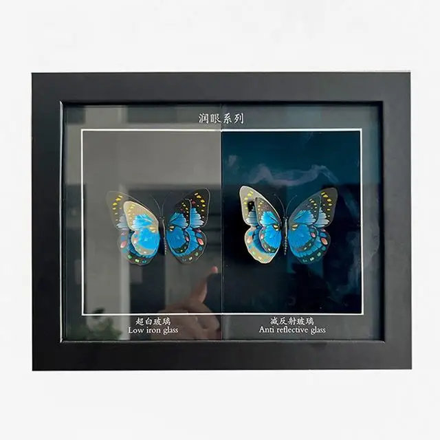 High quality AG glass for Lcd display or touch screen non glare anti reflection AG glass photo frame glass