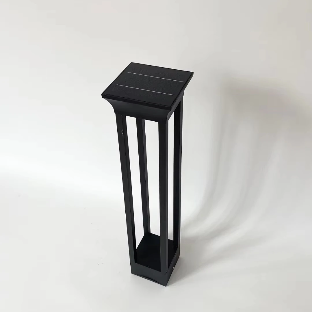 Volttalent LED garden light landscaping fixture bollard lamp traditional lantern painting gray pole aluminum COB 30w-60w 90w