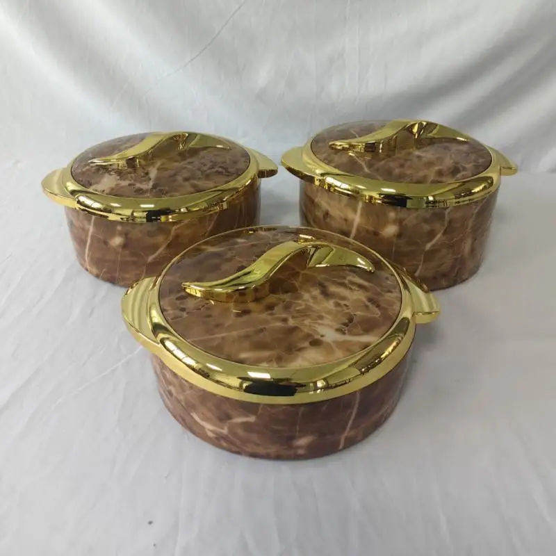 Wholesale large capacity food thermo container 3 Pcs 1.5L 2L 2.5L Thermal Insulated Hot Pot Food Warmer Set