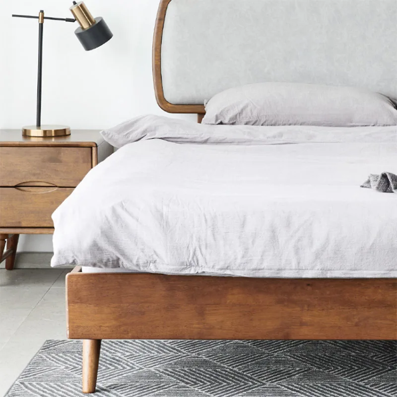 OEM modern Master Bedroom Furniture Set Luxury Suspended Bed Frame wooden Suspending Bed size for bedroom