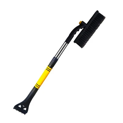 3 in 1 Telescopic Car Roof Window Anti-scratch Snow Shovel Brush and Detachable Ice Scraper