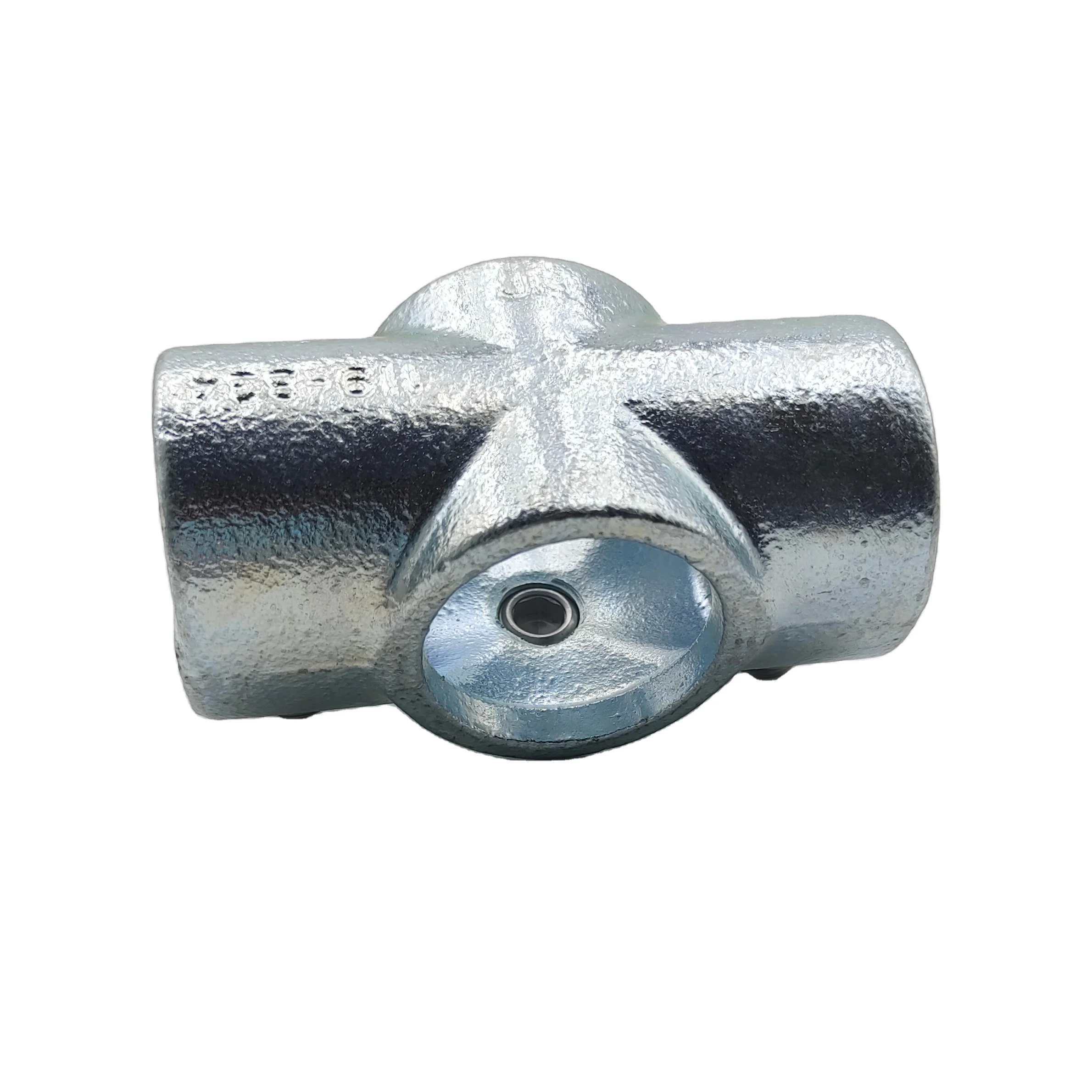 A119 C 42.4mm Galvanised Pipe Handrail Connectors Sleeve Joint Structure Pipe key Clamps
