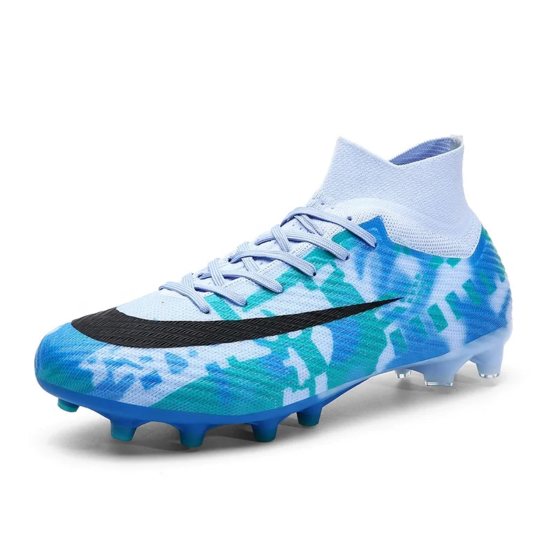 Factory Wholesale 3-Color Big Size Football Boots New Season Autumn with Long Nail Cleats TF Sole for Artificial Turf Soccer