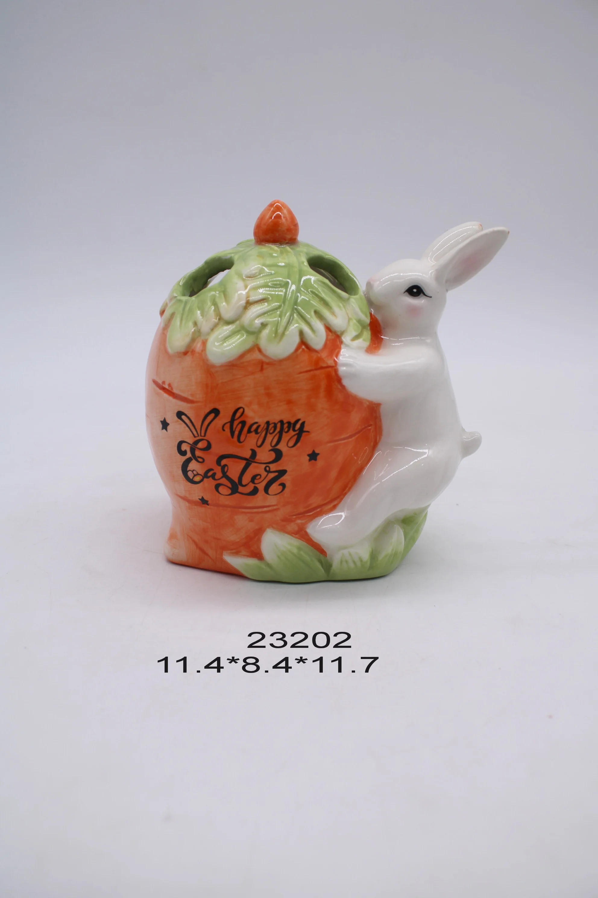 hot sell  Cute Cartoon hand-paint  rabbit shape dispenser  dolomite Easter bathroom set