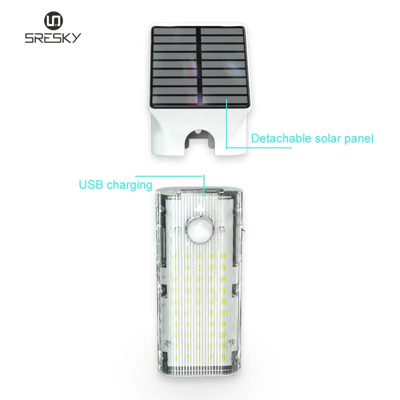 SRESKY Latest design wall light outdoor lighting rechargeable handheld solar uvc germicidal uv lamp