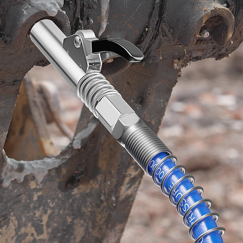 Quick Release Single Handle 12000 PSI High Pressure Grease Gun Nipple coupler Fits All Oil Injection Nozzle