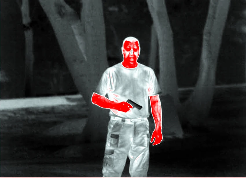 Для дневного и ночного использования, визуальное расстояние 500 м, аксессуары для охоты, инфракрасный тепловой цифровой прицел ночного видения