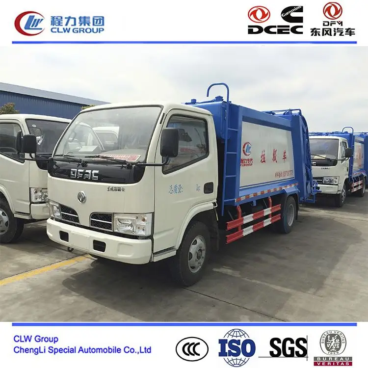 dongfeng 6 ton compressure garbage truck