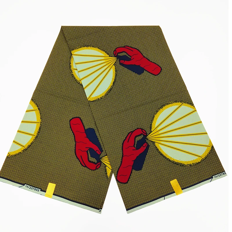 2023 most popular 100% Duanas Kitenge Origin Wax Fabric High Target Cotton Twill Real cotton wax fabric