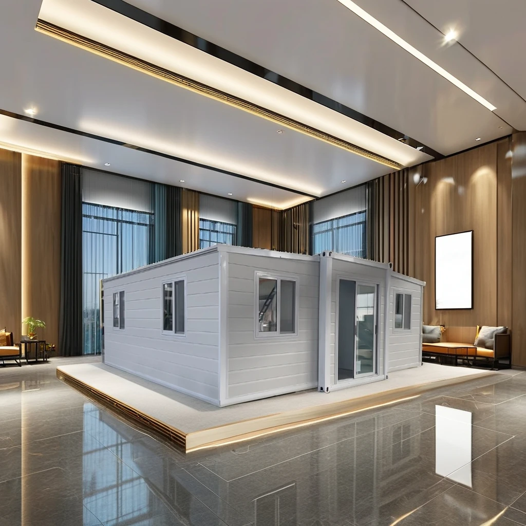 20 & 40 Foot Luxury 3-in-1 Folding Mobile Home Modern Steel Expandable Container House for Bedroom Hotel Shop Apartment Use