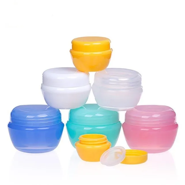colorful mushroom pp cream jar sample jar 5g 10g 20g 30g cosmetic sample jar