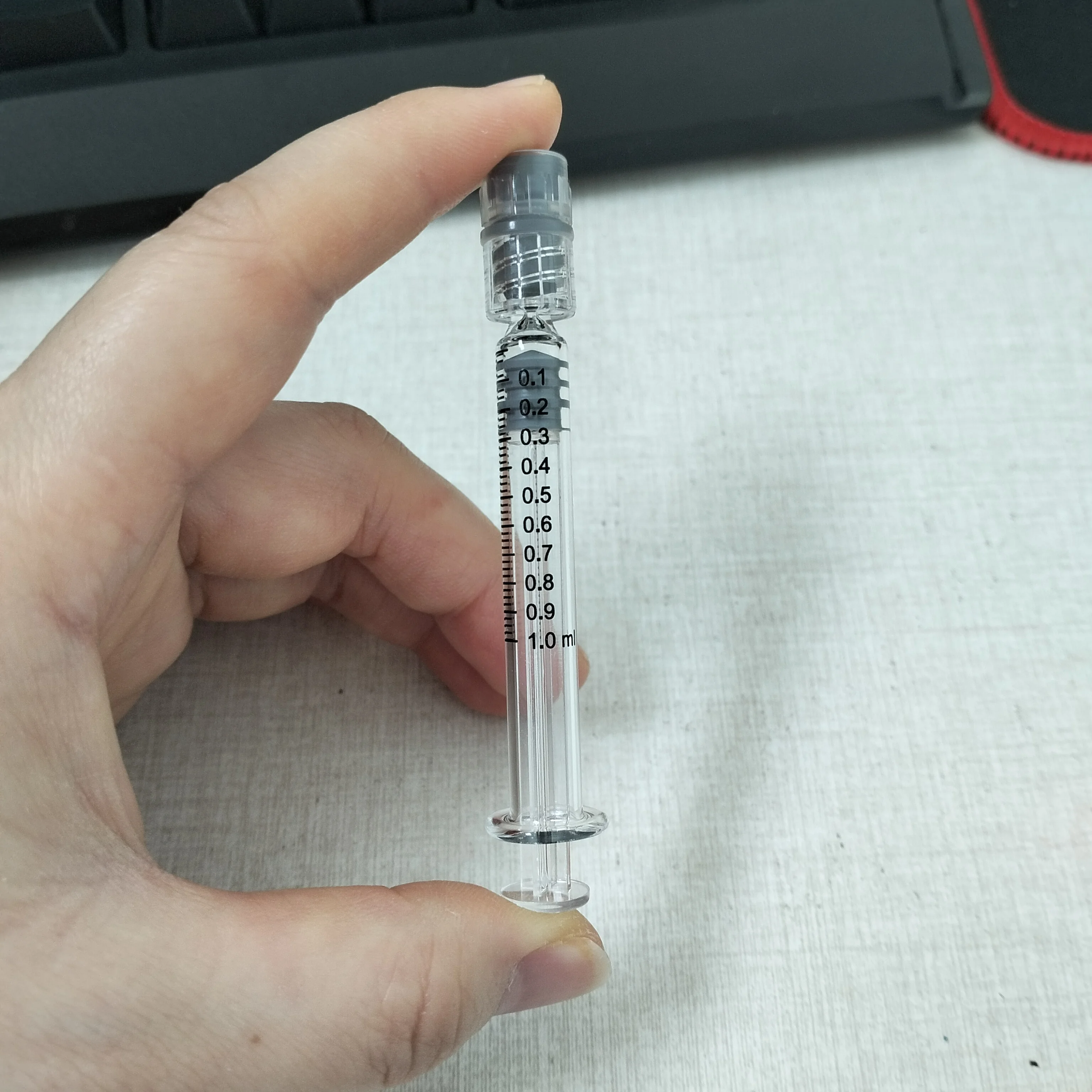 1ml Luer-lock tip Glass Syringes Glass bottle