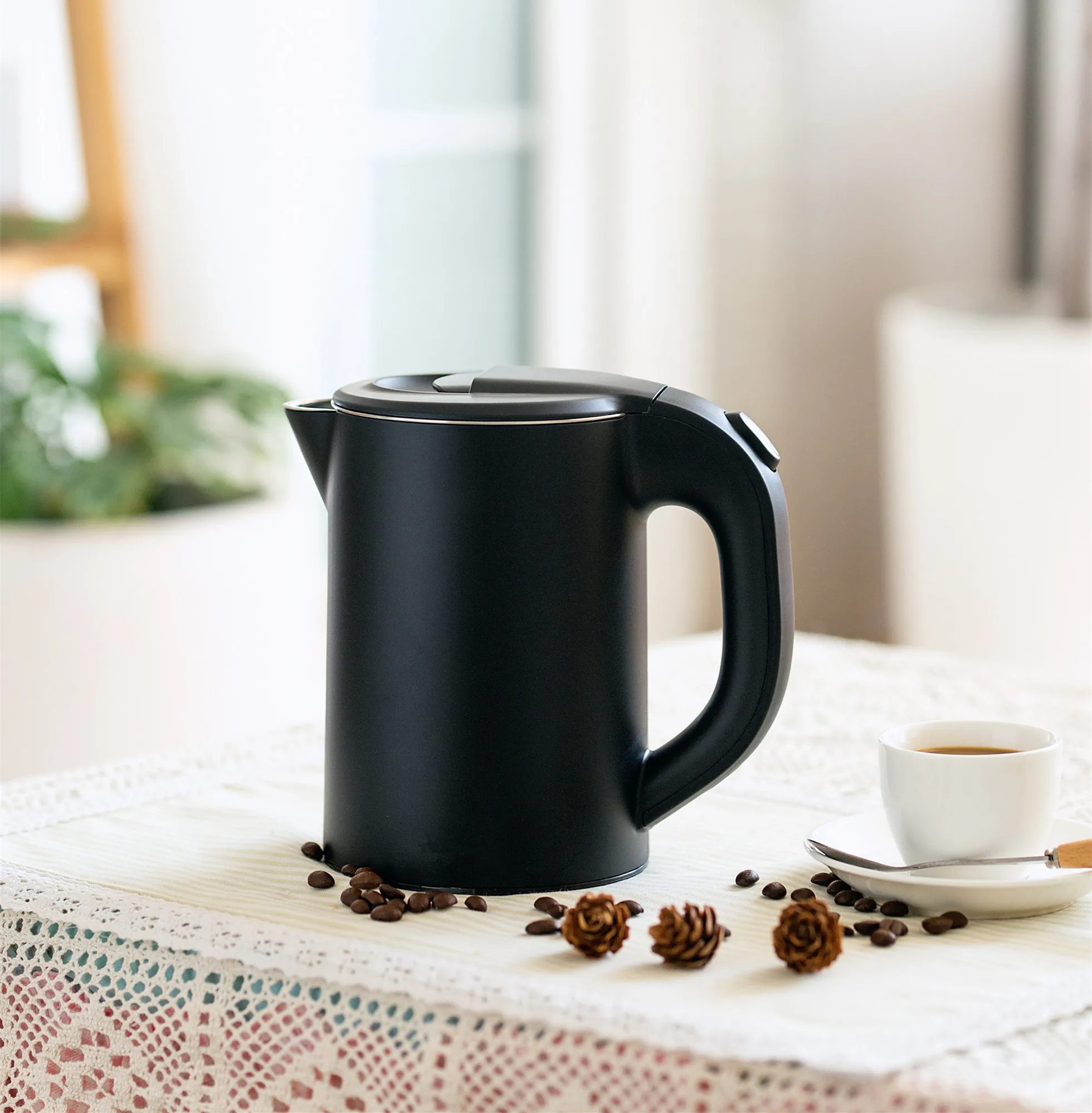 High Quality Wholesale New Style 1000w 0.8L 304 Stainless Steel Strix Controller Electric Kettle