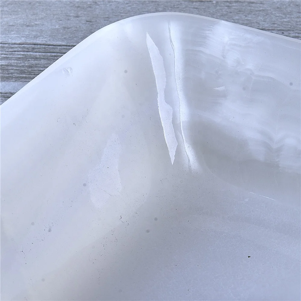 Square White Onyx Bathroom Wash Basin