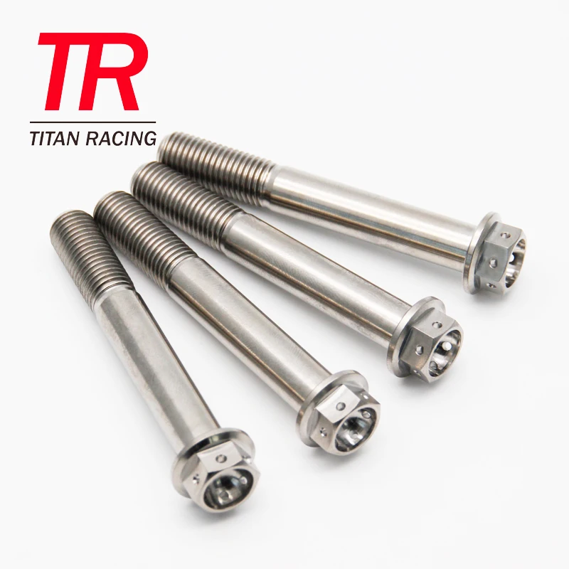 M8 M10 Titanium Caliper Bolts Race Spec Hex Flange Bolt