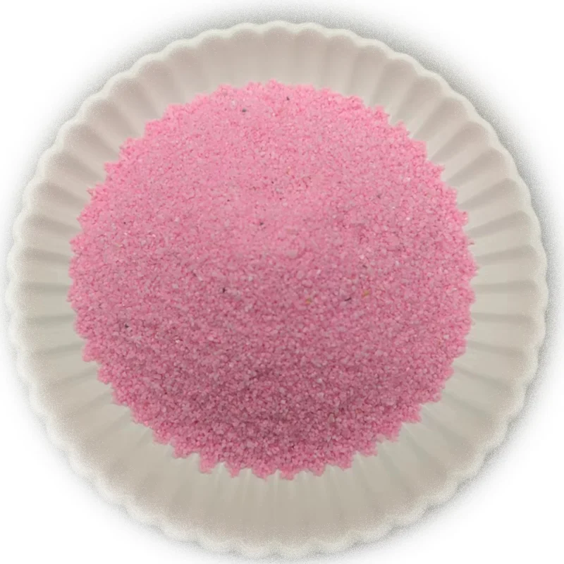 Pink playground sand, scenic area rainbow sand, pink beach sand, landscaping high temperature sintered colored sand