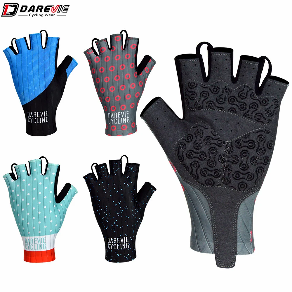 Aero Cycling Gloves Anti Slip Gel Pad Breathable Half Finger Motorcycle MTB Road Bike Racing Gloves